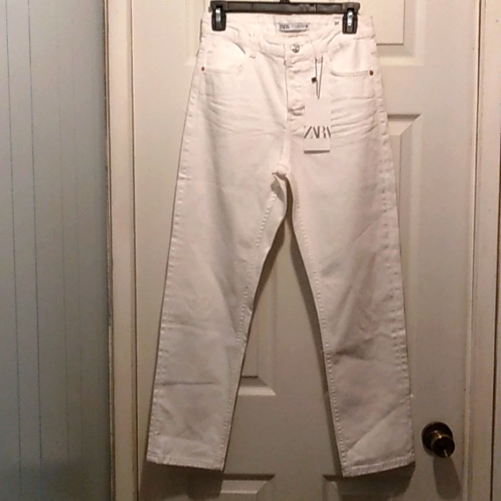 Zara white Jeans, Sz 4